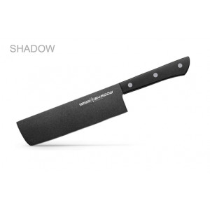 Samura Нож кухонный SH-0043/A Shadow накири с покрытием Black-coating 170 мм, AUS-8, ABS пластик