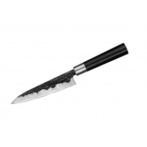 Samura Набор 3 в 1 Blacksmith SBL-0023C/Y (нож универсальный 162 мм, сталь, AUS-8 микарта (черный), гвоздичное масло, салфетка)