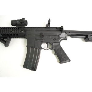 Пневматическая винтовка Crosman DPMS SBR Full Auto (M16, 3 Дж, коллиматор)